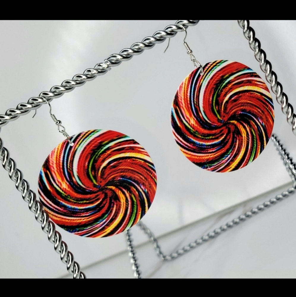Abstract Earrings - Picture 2 of 2